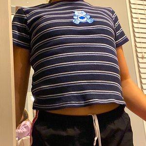 Blue Carebear Croptop